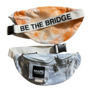 MAPS Be The Bridge Tie Dye Fanny Pack