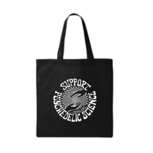 Support Psychedelic Science Canvas Tote Bag (Black)