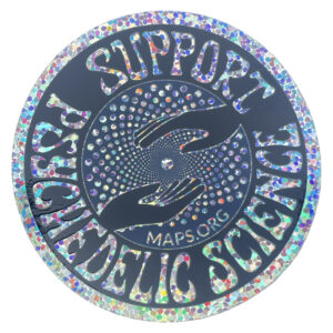 Support Psychedelic Science Holographic Glitter Sticker