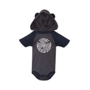 Support Psychedelic Science Hooded Baby Onesie