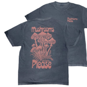 Mushrooms With My Therapy Tee Blue